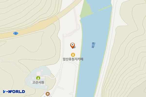 암산유원지 위치 지도 — 경상북도 안동시 남후면 암산1길 59