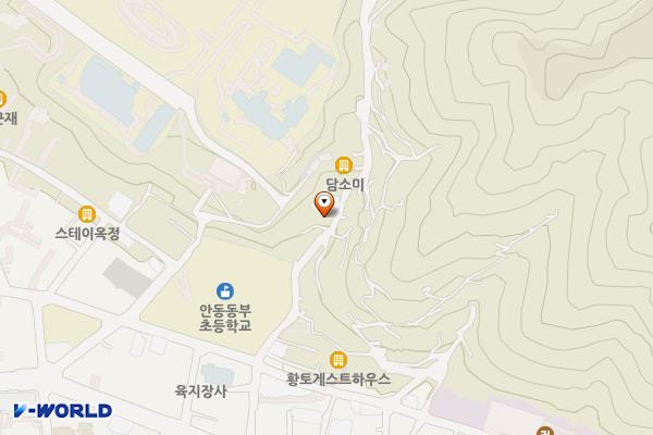벽화마을 공중화장실 위치 지도 — 경상북도 안동시 성진길 29