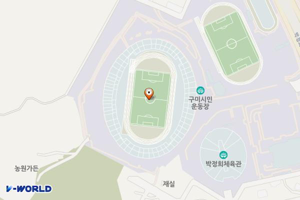 시민운동장 화장실 위치 지도 — 경상북도 구미시 박정희로 375-22(광평동)