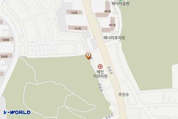 봉수대공원화장실 위치 지도 — 경상북도 구미시 송동로 71-19(도량동)