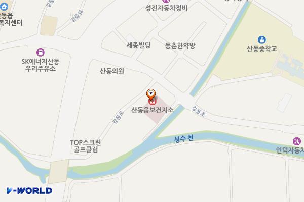 산동보건지소 화장실 위치 지도 — 경상북도 구미시 산동면 강동로 999-6