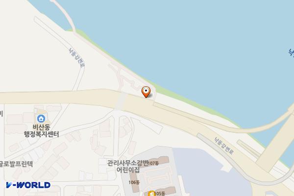 비산나루터체육공원 화장실 위치 지도 — 경상북도 구미시 낙동강변로 694-2(비산동)