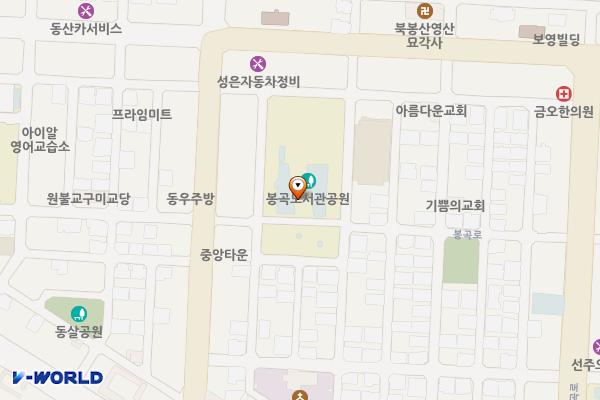 시립봉곡도서관 화장실 위치 지도 — 경상북도 구미시 봉곡로 15길 54(봉곡동)