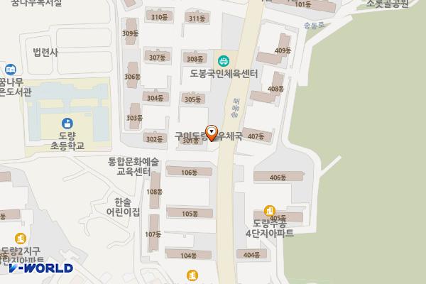 구미도량동우체국화장실 위치 지도 — 경상북도 구미시 송동로 127(도량동)