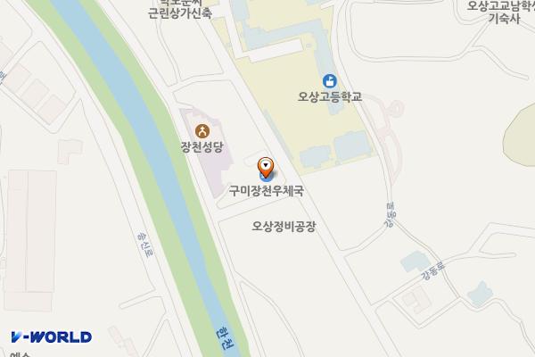구미장천면우체국 화장실 위치 지도 — 경상북도 구미시 장천면 강동로 143