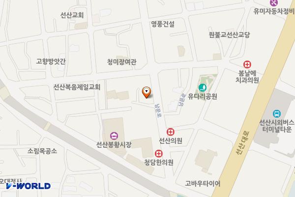 구미선산읍우체국 화장실 위치 지도 — 경상북도 구미시 선산읍 남문로 31