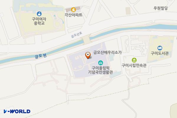 올림픽기념국민생활관 화장실 위치 지도 — 경상북도 구미시 산책길 63(원평동)