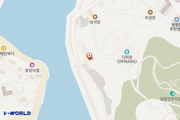 디피랑 3 (남망산조각공원밑주차장) 위치 지도 — 경상남도 통영시 동호동 239-1