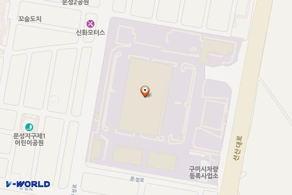 차량등록사업소 화장실 위치 지도 — 경상북도 구미시 고아읍 선산대로 309