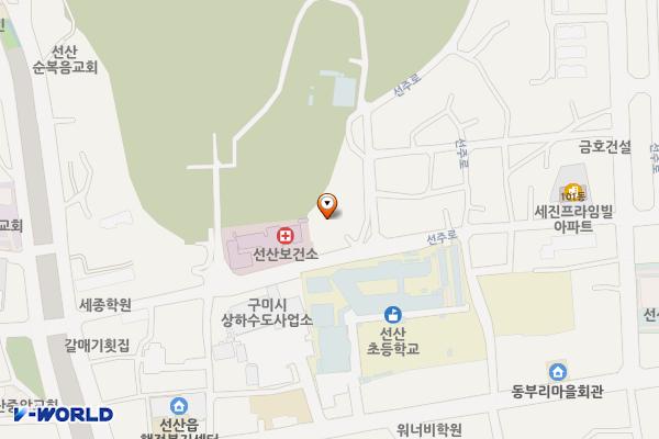 선산 충혼탑 화장실 위치 지도 — 경상북도 구미시 선산읍 선주로 127-5