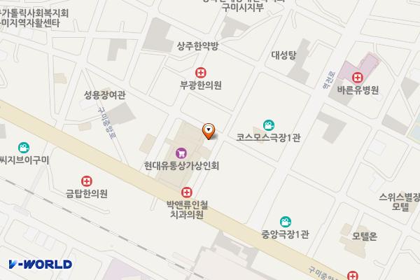 구미원평동우체국 화장실 위치 지도 — 경상북도 구미시 구미중앙로11길 9원평동)