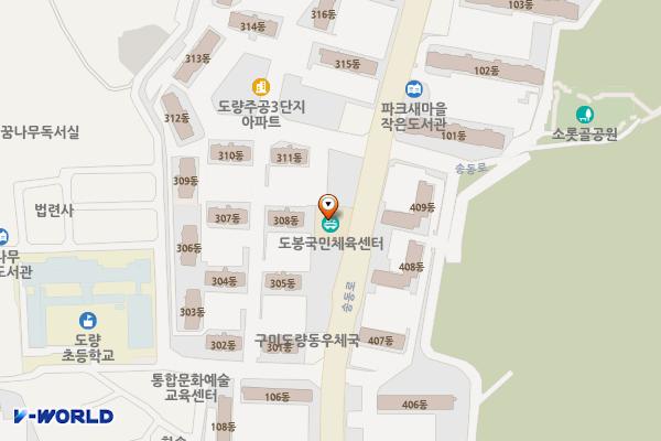 도봉국민체육센터 화장실 위치 지도 — 경상북도 구미시 송동로 139, 도봉국민체육센터 (도량동)