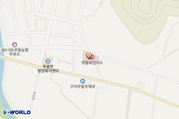 무을보건지소 화장실 위치 지도 — 경상북도 구미시 무을면 문화마을길 32