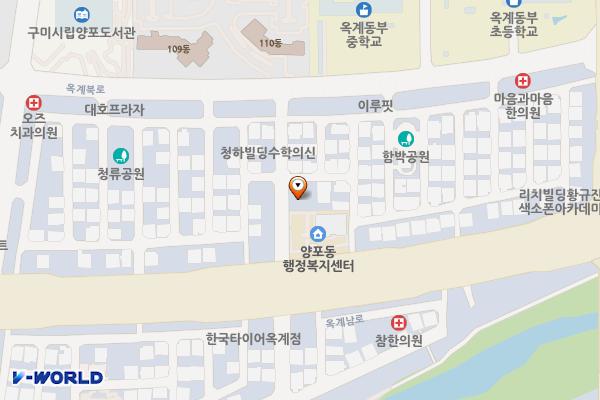 구미양포동우체국 화장실 위치 지도 — 경상북도 구미시 산호대로35길 10(옥계동)