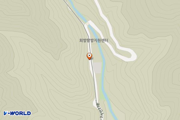 희방지원탐방센터 화장실 위치 지도 — 경상북도 영주시 풍기읍 죽령로 1720번길 20