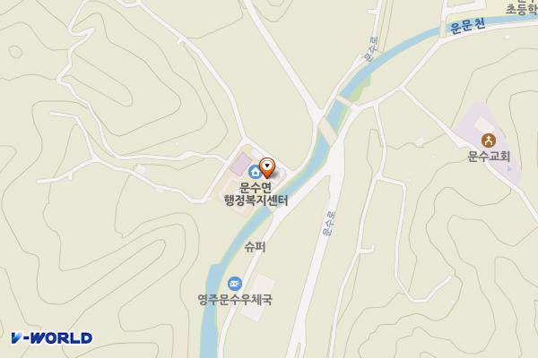 문수면사무소 위치 지도 — 경상북도 영주시 문수면 문수로 1363번길 35
