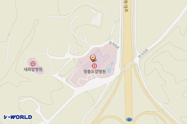 명품요양병원 위치 지도 — 경상북도 영주시 반지미로 265