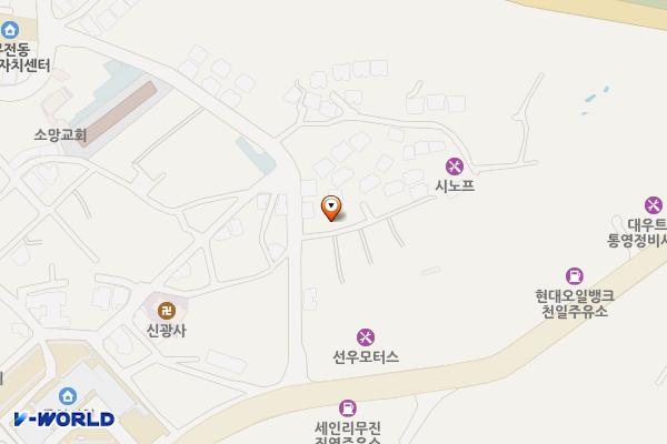 무전골프장앞주차장 위치 지도 — 경상남도 통영시 무전동 244-2