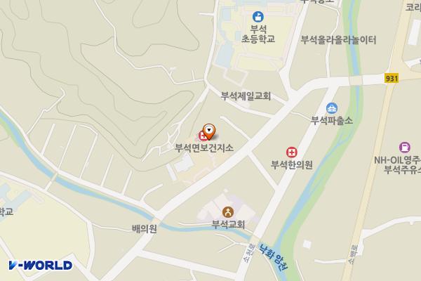 부석면사무소 위치 지도 — 경상북도 영주시 부석면 부석로 49