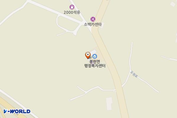 봉현면사무소 위치 지도 — 경상북도 영주시 봉현면 오현로 27