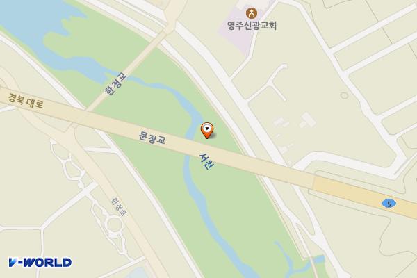 한정교 옆(6번) 위치 지도 — 경상북도 영주시 지천로 1번길 51