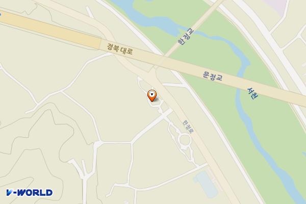 한정공원 화장실 위치 지도 — 경상북도 영주시 한정로 124번길 6