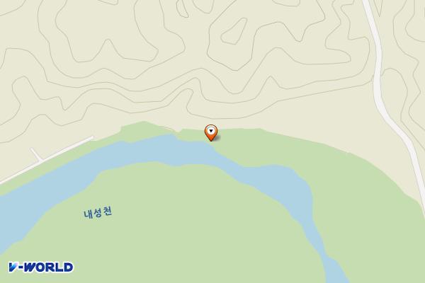 외나무다리앞 위치 지도 — 경상북도 영주시 문수면 무섬로 238-12