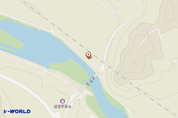 백두대간지구 위치 지도 — 경상북도 영주시 안정면 신재로634번길 23-6