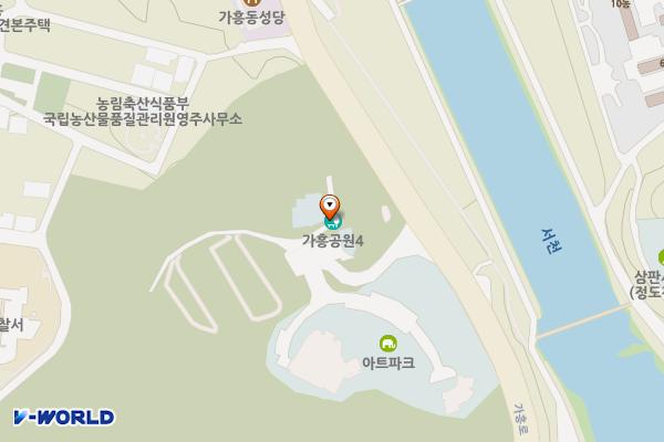 시립도서관 위치 지도 — 경상북도 영주시 가흥로 263