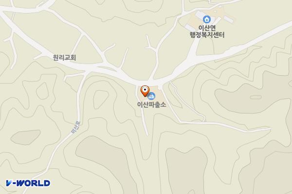 이산치안센터 위치 지도 — 경상북도 영주시 이산면 이산로 194