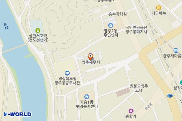 영주세무서 위치 지도 — 경상북도 영주시 중앙로 15