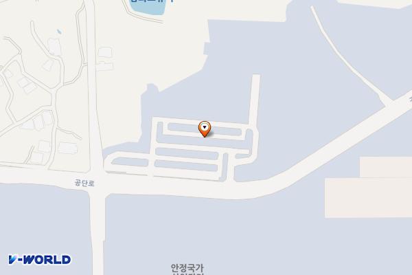 안정주차장 위치 지도 — 경상남도 통영시 광도면 황리 1645-2