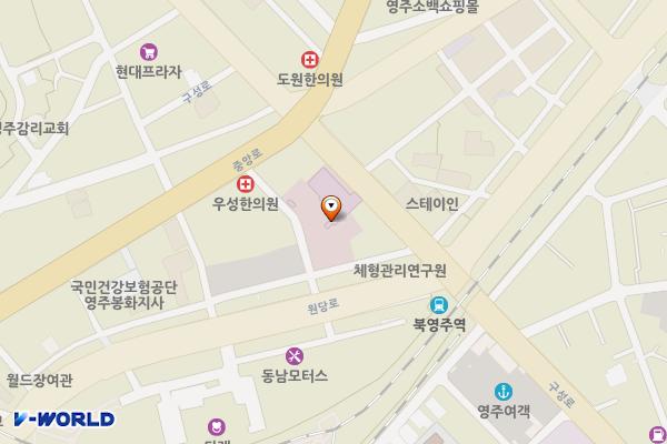 성누가병원 위치 지도 — 경상북도 영주시 구성로 329