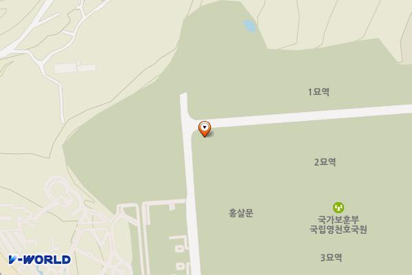 국립영천호국원 위치 지도 — 경상북도 영천시 고경면 호국로 1720, 국립영천호국원