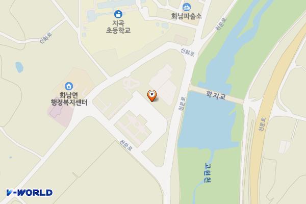 화남공동집하장소공원공중화장실 위치 지도 — 경상북도 영천시 화남면 신화로 1196, 화남농산물집하장
