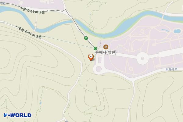 은해사 절입구 공중화장실(2) 위치 지도 — 경상북도 영천시 청통면 청통로 952