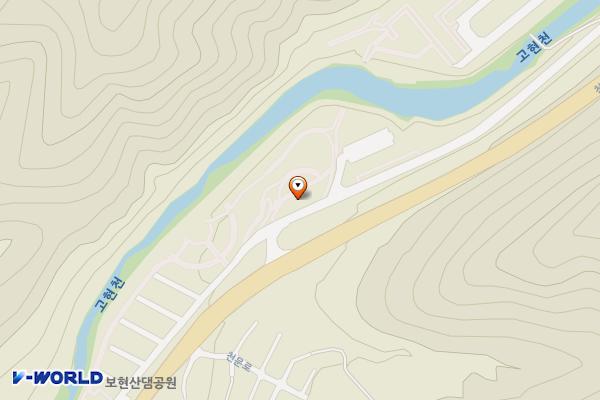보현산댐 하류공원 공원화장실 위치 지도 — 경상북도 영천시 화북면 천문로 2477