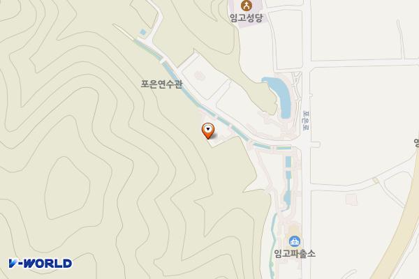 임고서원 공중화장실(1) 위치 지도 — 경상북도 영천시 임고면 포은로 453-13