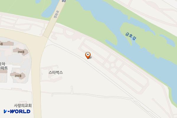 영천강변공원 공중화장실(4) 위치 지도 — 경상북도 영천시 완산동 643-3