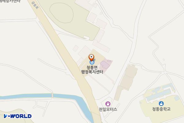 청통면사무소 위치 지도 — 경상북도 영천시 청통면 금호로 978