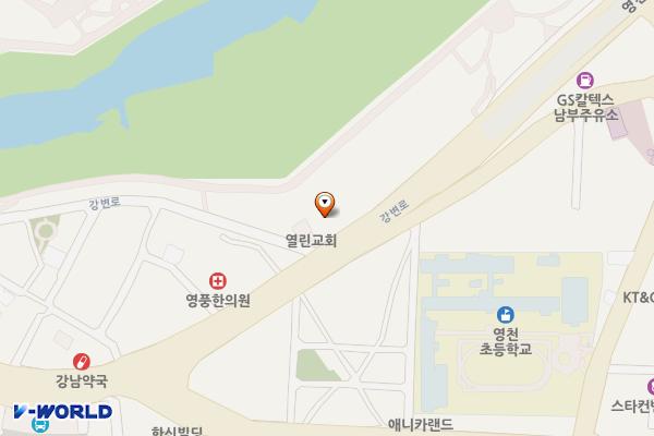 영천그라운드골프장 공중화장실 위치 지도 — 경상북도 영천시 금노동 527-1