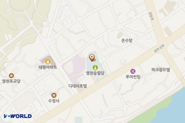 숭렬당 공중화장실 위치 지도 — 경상북도 영천시 숭렬당길 1 (성내동)