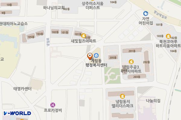 계림동사무소 화장실 위치 지도 — 경상북도 상주시  냉림1길 50
