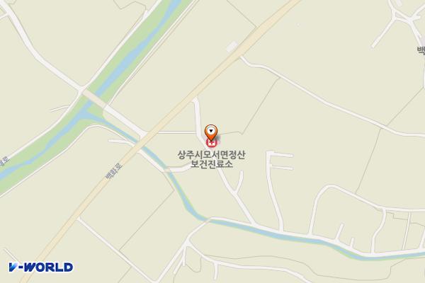 정산보건진료소 화장실 위치 지도 — 경상북도 상주시 모서면 정산1길 5