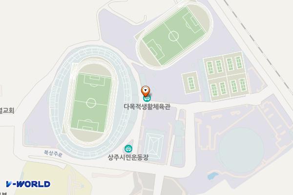 상주시민운동장 외8문 화장실 위치 지도 — 경상북도 상주시 북상주로 24-7