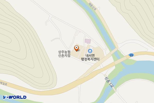 내서면보건지소 위치 지도 — 경상북도 상주시 내서면 신촌2길 10-5