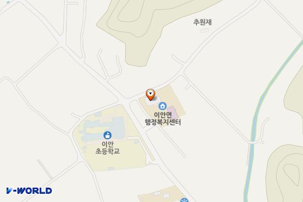 이안면보건지소 위치 지도 — 경상북도 상주시 이안면 양범안룡길 46