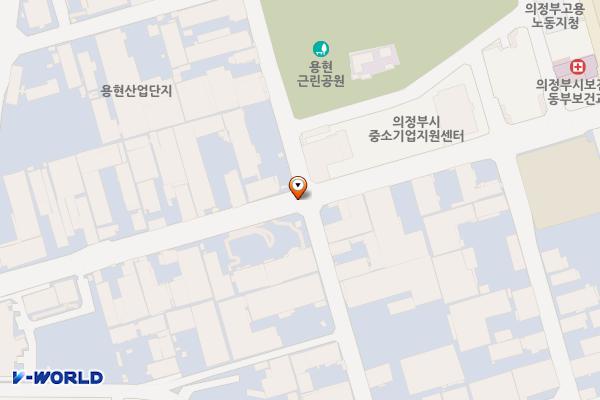 용현동 용현산업단지(대형차) 위치 지도 — 경기도 의정부시 용현동 539
