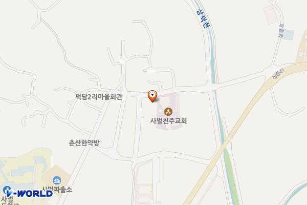 상주사벌우체국 위치 지도 — 경상북도 상주시 사벌국면 덕담1길 88, 상주사벌우체국