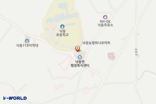낙동면행정복지센터 화장실 위치 지도 — 경상북도 상주시 낙동면 상촌1길 29